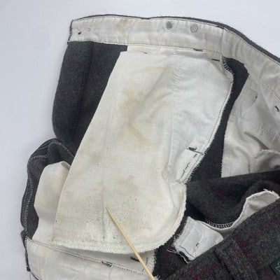 Vintage Codet Wool Trouser Pants Size 34 Plaid