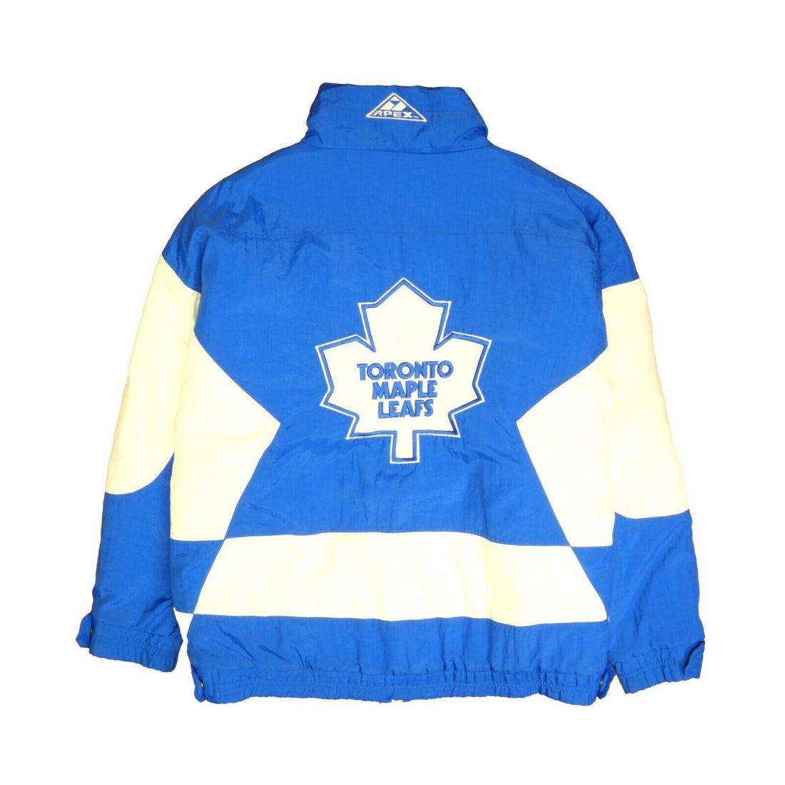 JH Design Toronto Maple Leafs Blue Bomber Jacket, Men's, Medium