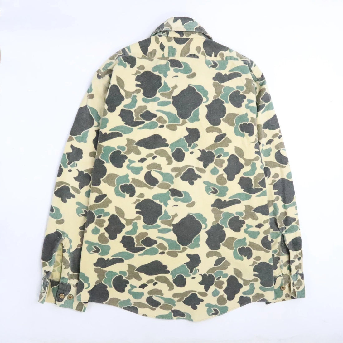 Vintage Duxbak Duck Camo Button Up Shirt Size Large