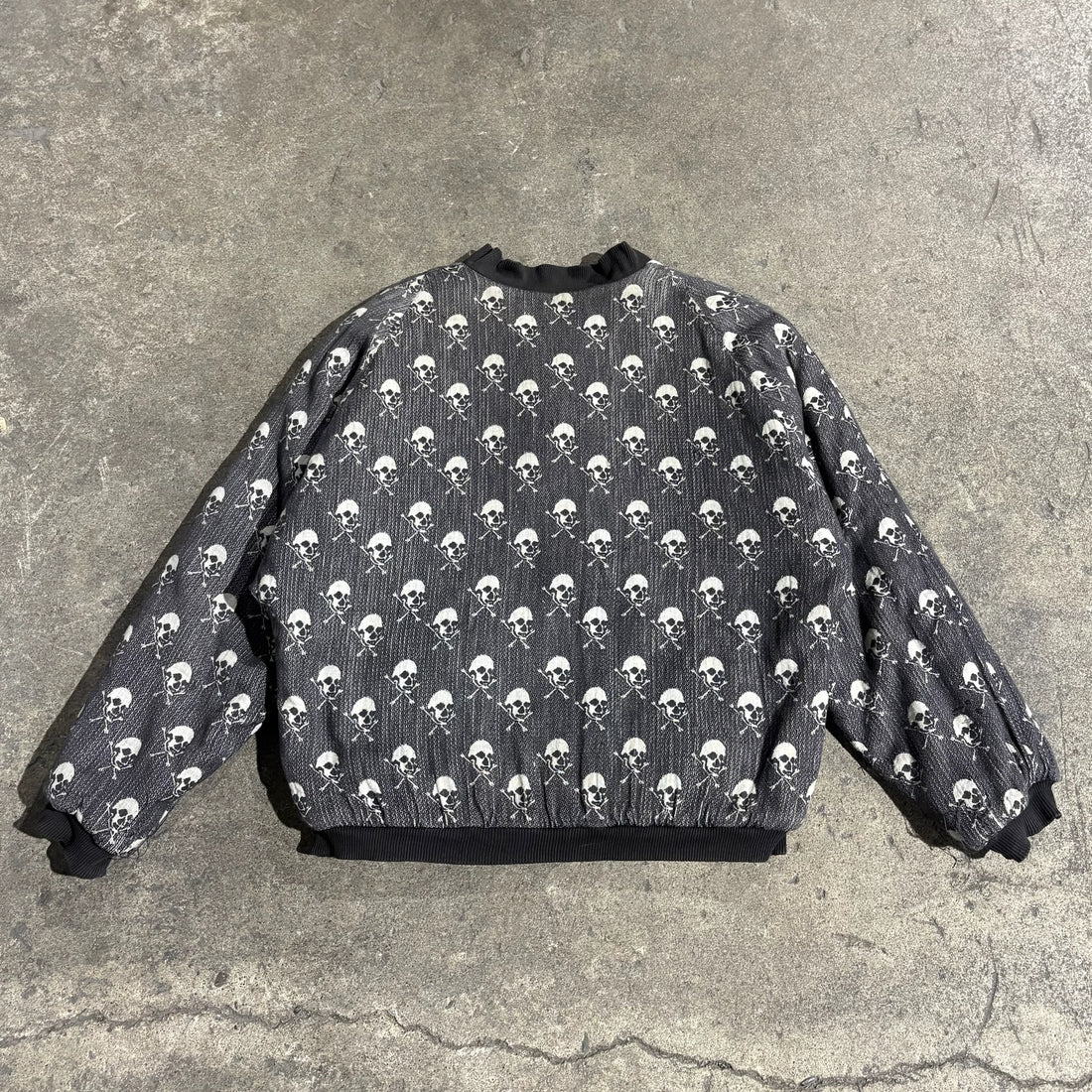 Hari Skull & Bones Bomber Jacket Size Large