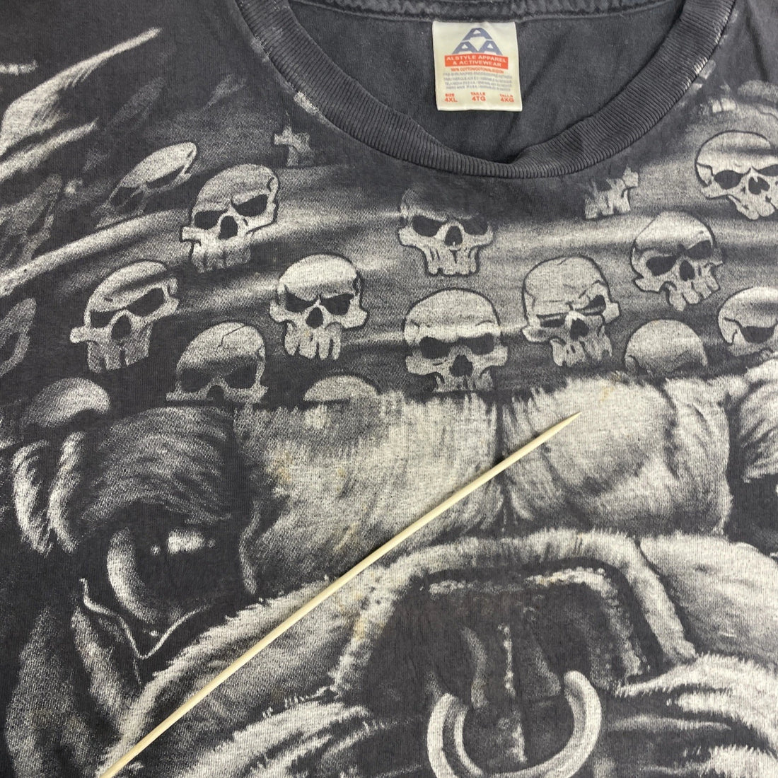 Vintage Bull Dog Liquid Blue T-Shirt Size 4XL