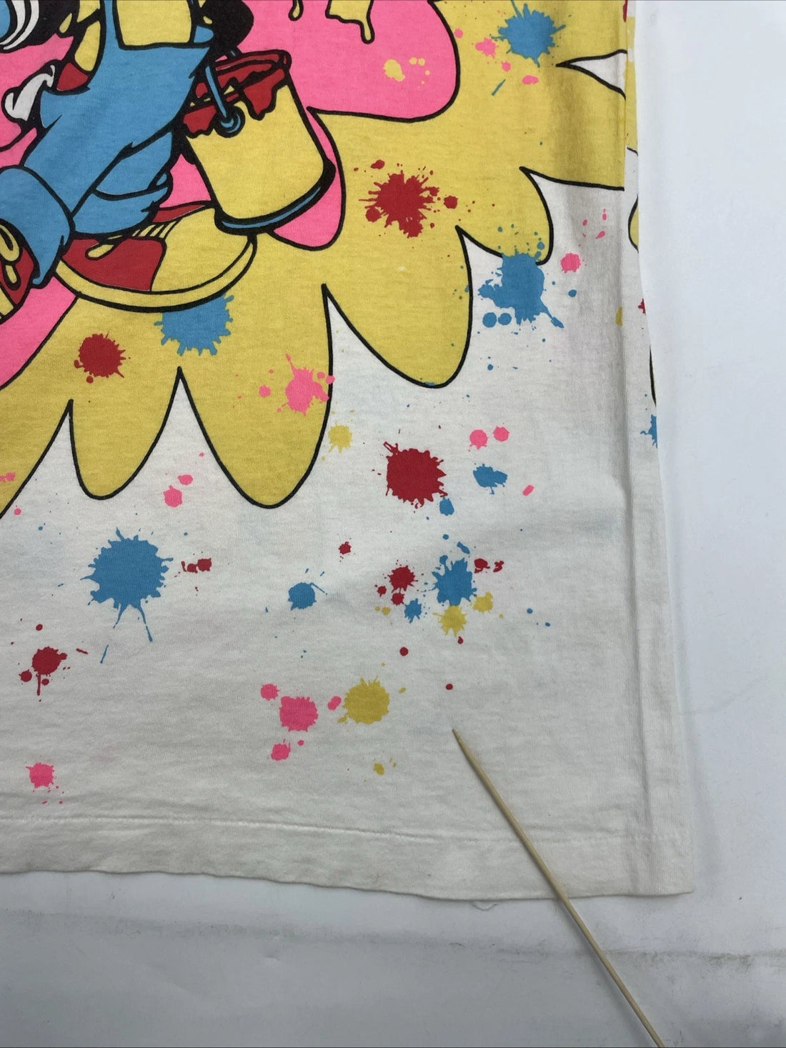 Vintage Mickey Mouse Paint Disney T-Shirt One Size Fits All Over Print