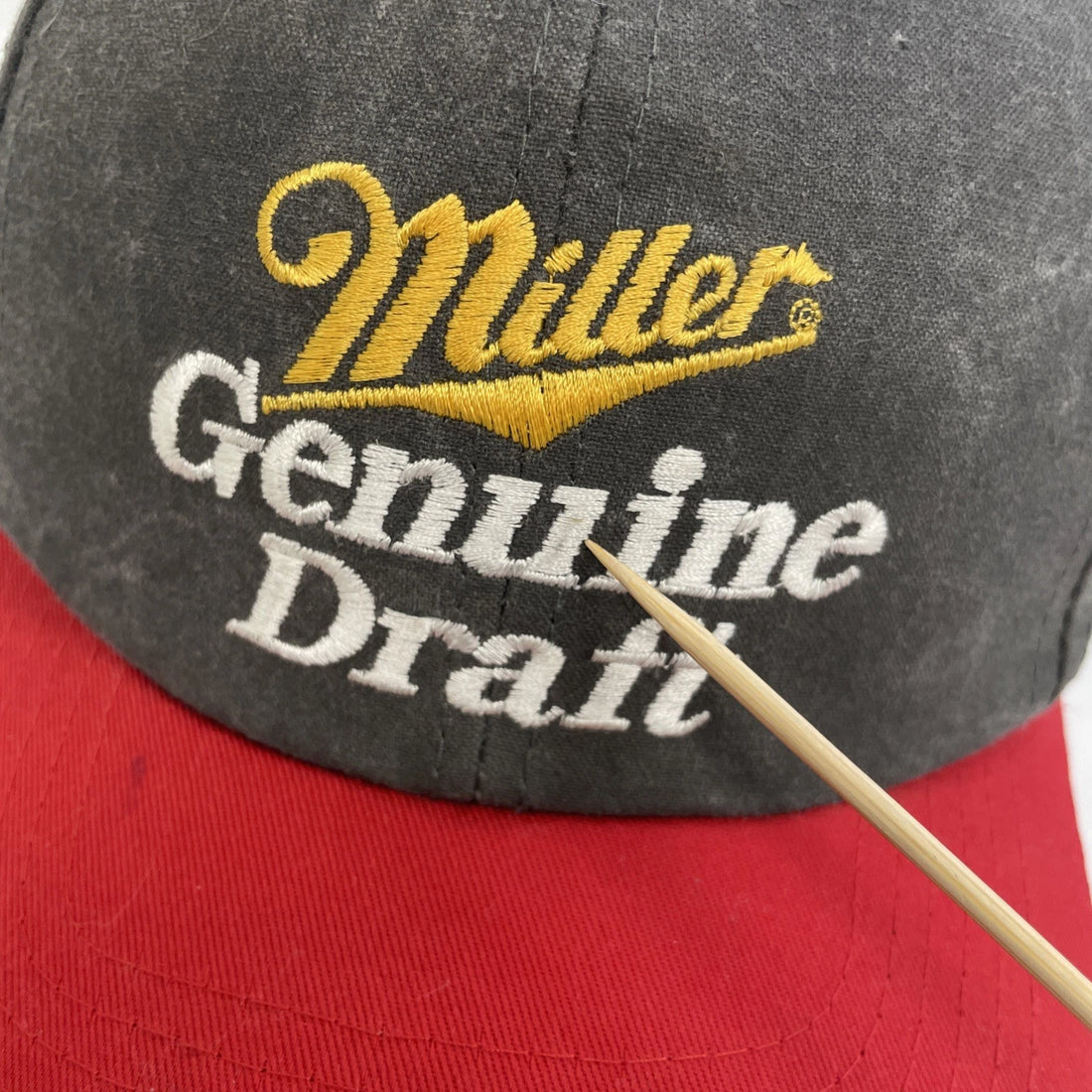 Vintage Rusty Wallace Miller Genuine Draft Racing Snapback Hat Cap OSFA Beer
