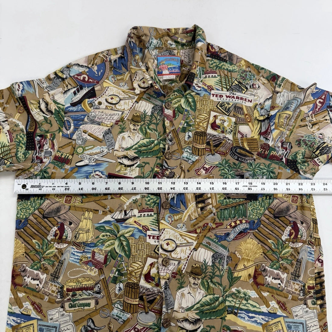 Joe Kealoha Hawaiian Short Sleeve Button Up Shirt Size Large