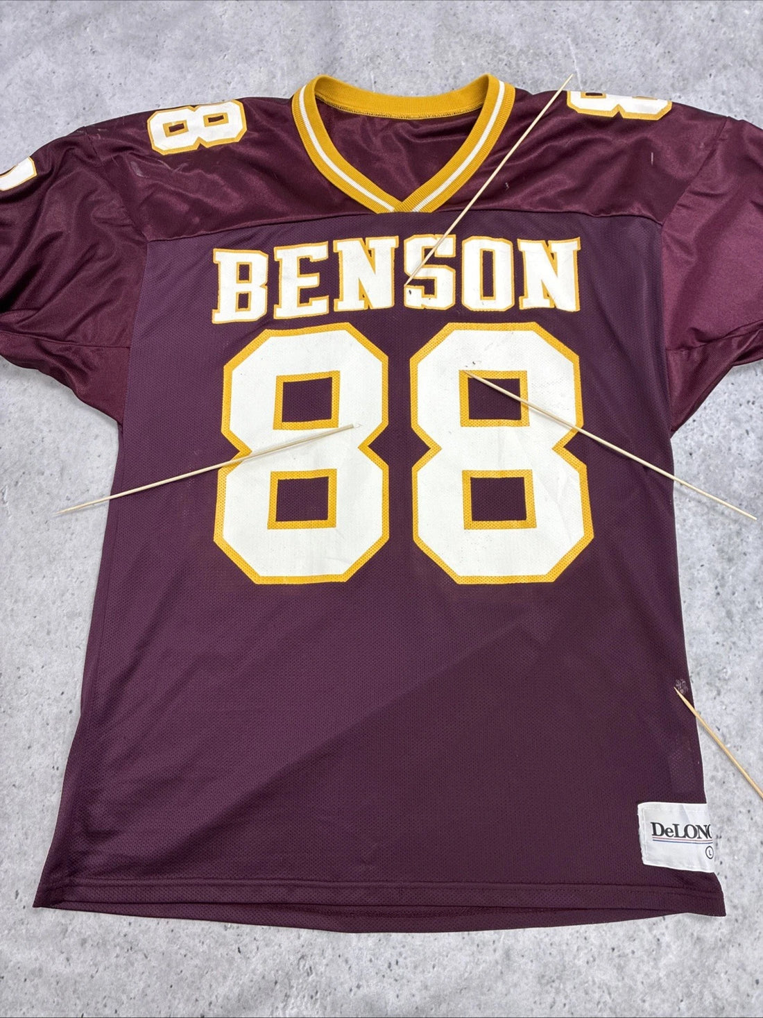 Vintage Benson DeLong Football Jersey Size Large