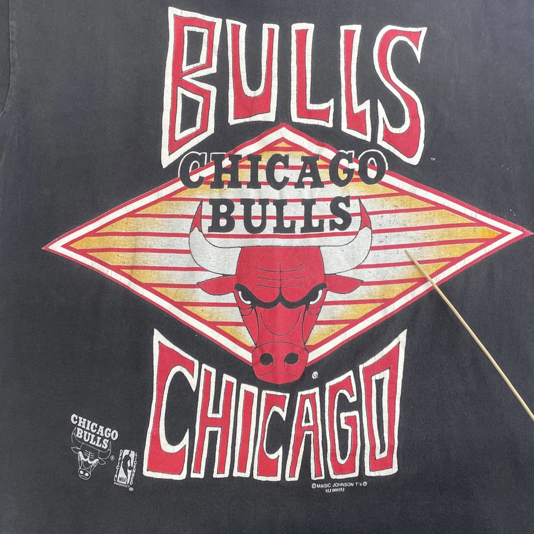 Vintage Chicago Bulls Magic Johnson Ts T-Shirt Size Medium 90s NBA