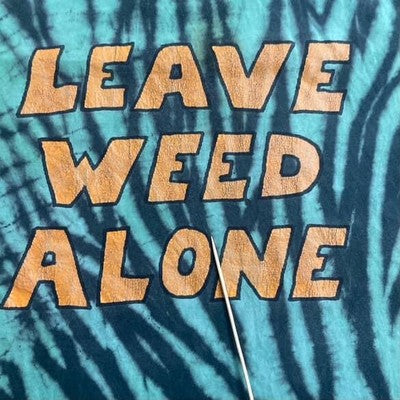 Vintage Weed Nightmares Tie Dye T-Shirt Size Large Marijuana