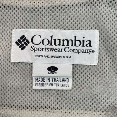 Vintage Columbia Windbreaker Light Jacket Size Large Gray