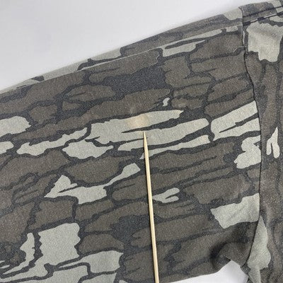 Vintage Treebark Camo Long Sleeve Pocket T-Shirt Large 90s