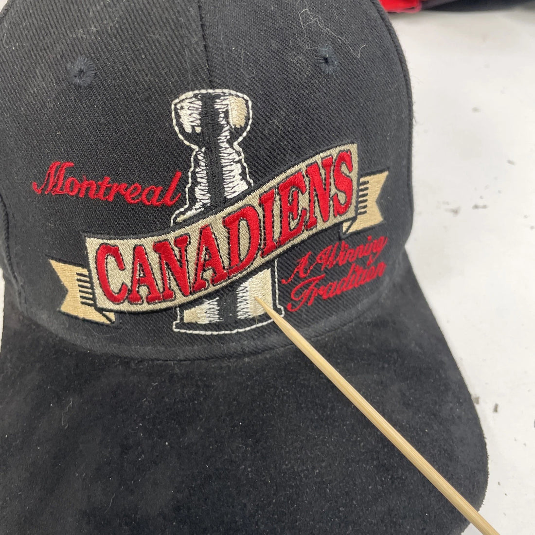 Vintage Montreal Canadiens Starter Suede Brim Hat Cap OSFA NHL