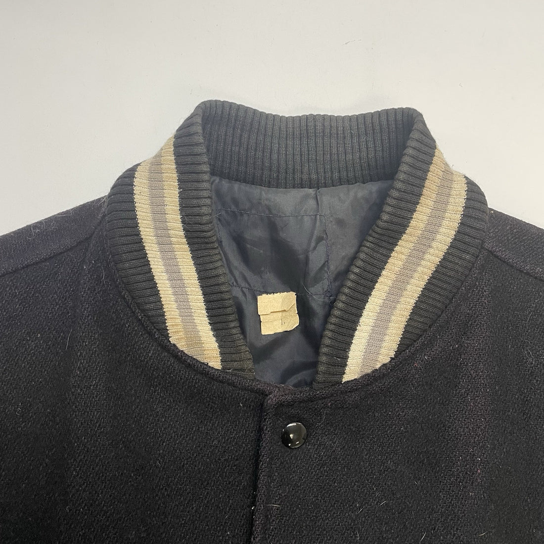 Vintage First Nations Eagle Leather Wool Varsity Jacket Size Large