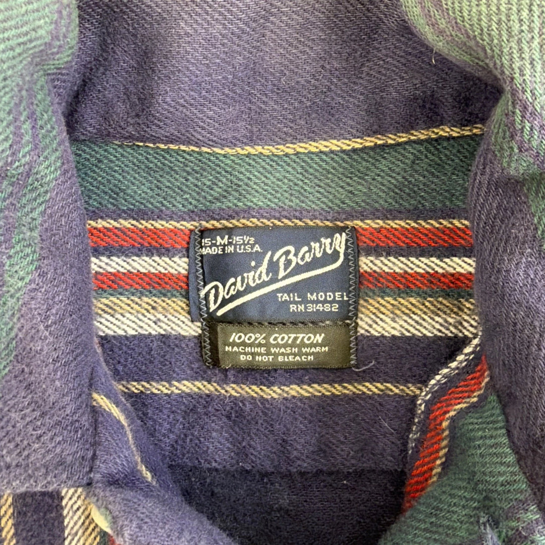 Vintage David Barry Western Button Up Shirt Size Medium
