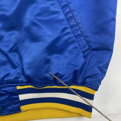 Vintage Pittsburgh Panthers Starter Satin Bomber Jacket Size Large 80s 90s NCAA