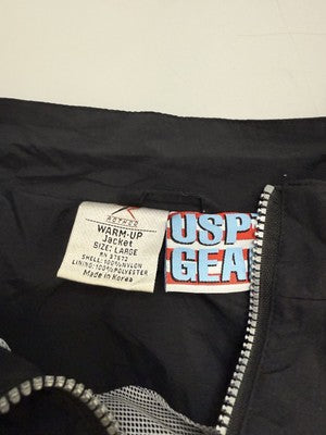 Vintage USMC Warm Up Windbreaker Light Jacket Size Large
