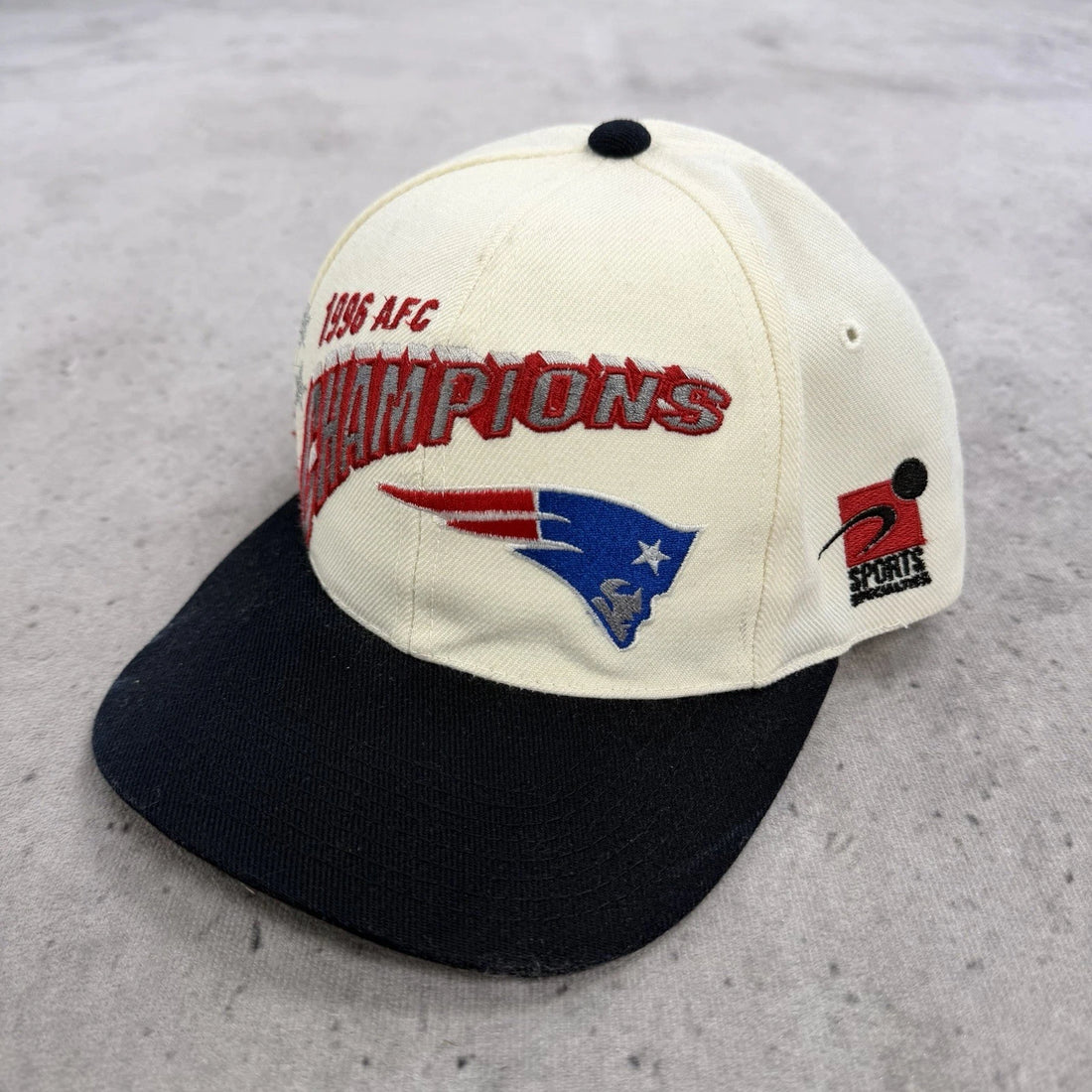 New England Patriots 1996 AFC Champs Shadow Sports Specialties Snapback Hat OSFA