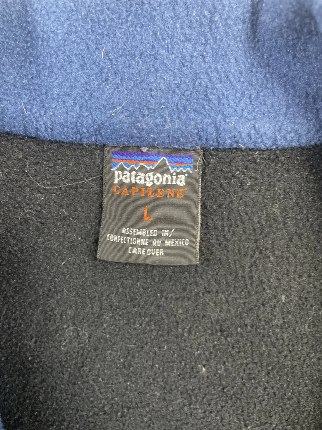 Vintage Patagonia Capilene Fleece Jacket Size Large Black