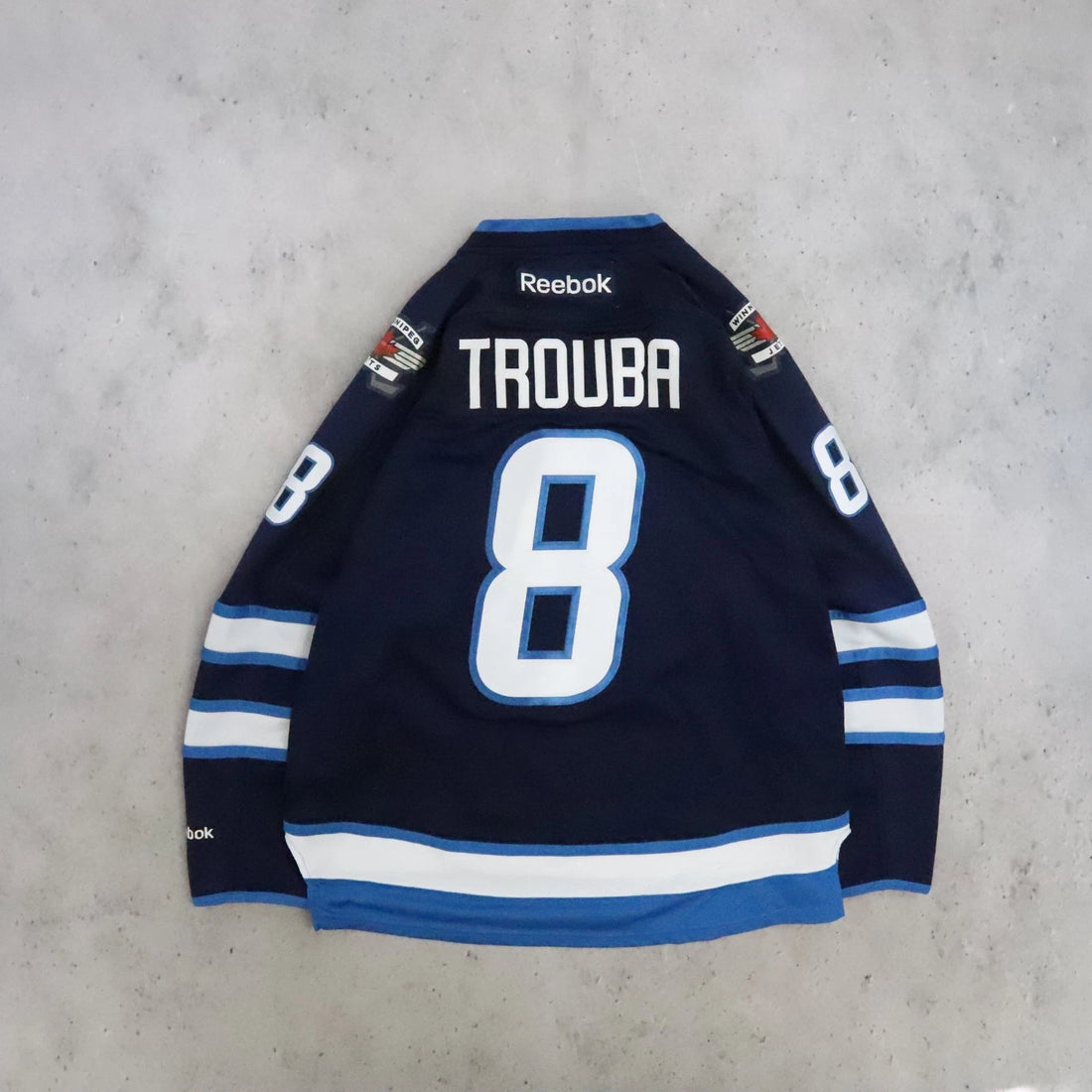 Winnipeg Jets Jacob Trouba Reebok Hockey Jersey Size Large NHL
