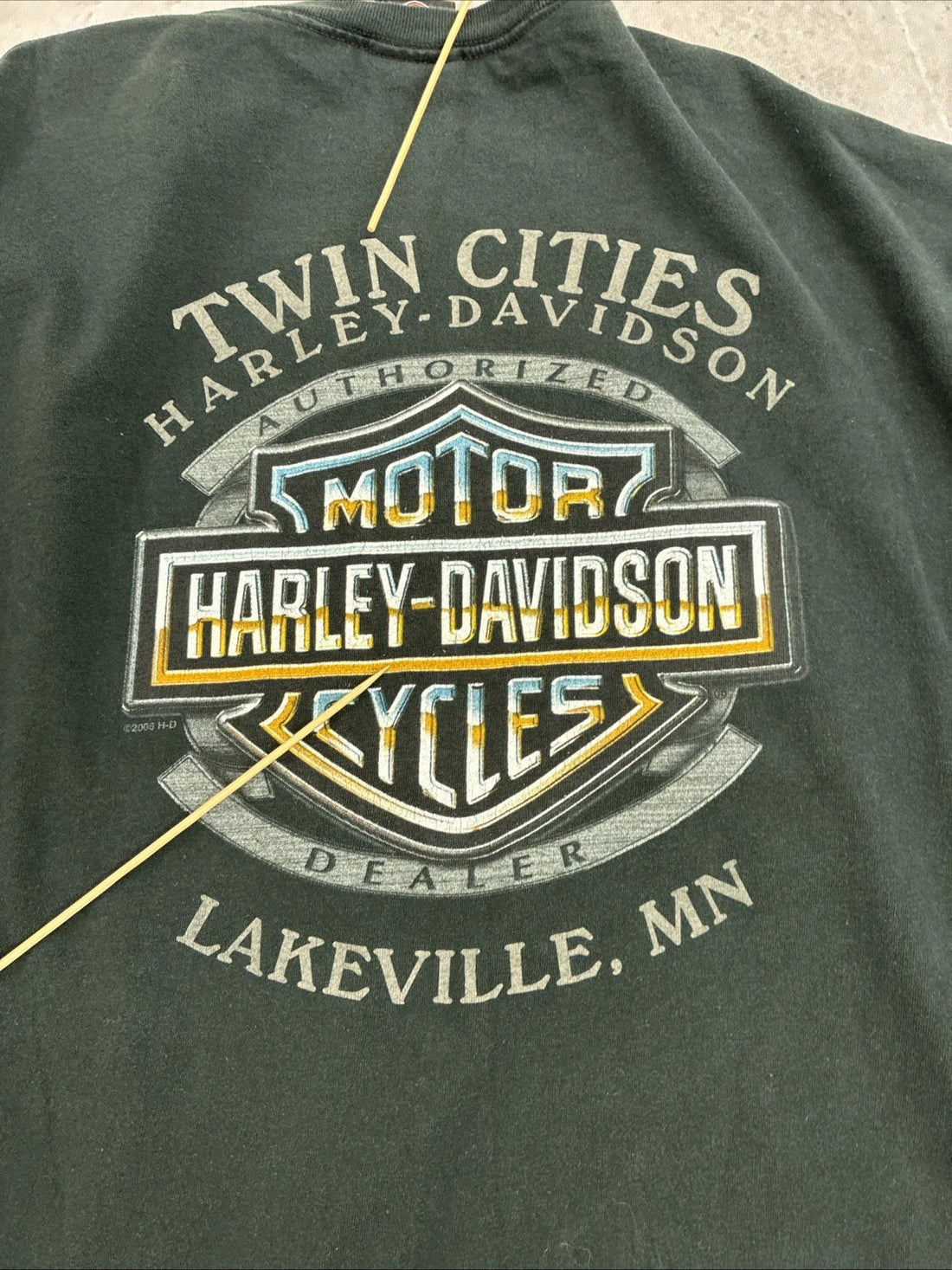 Harley Davidson Motorcycles Flame Skull Long Sleeve T-Shirt Size 2XL