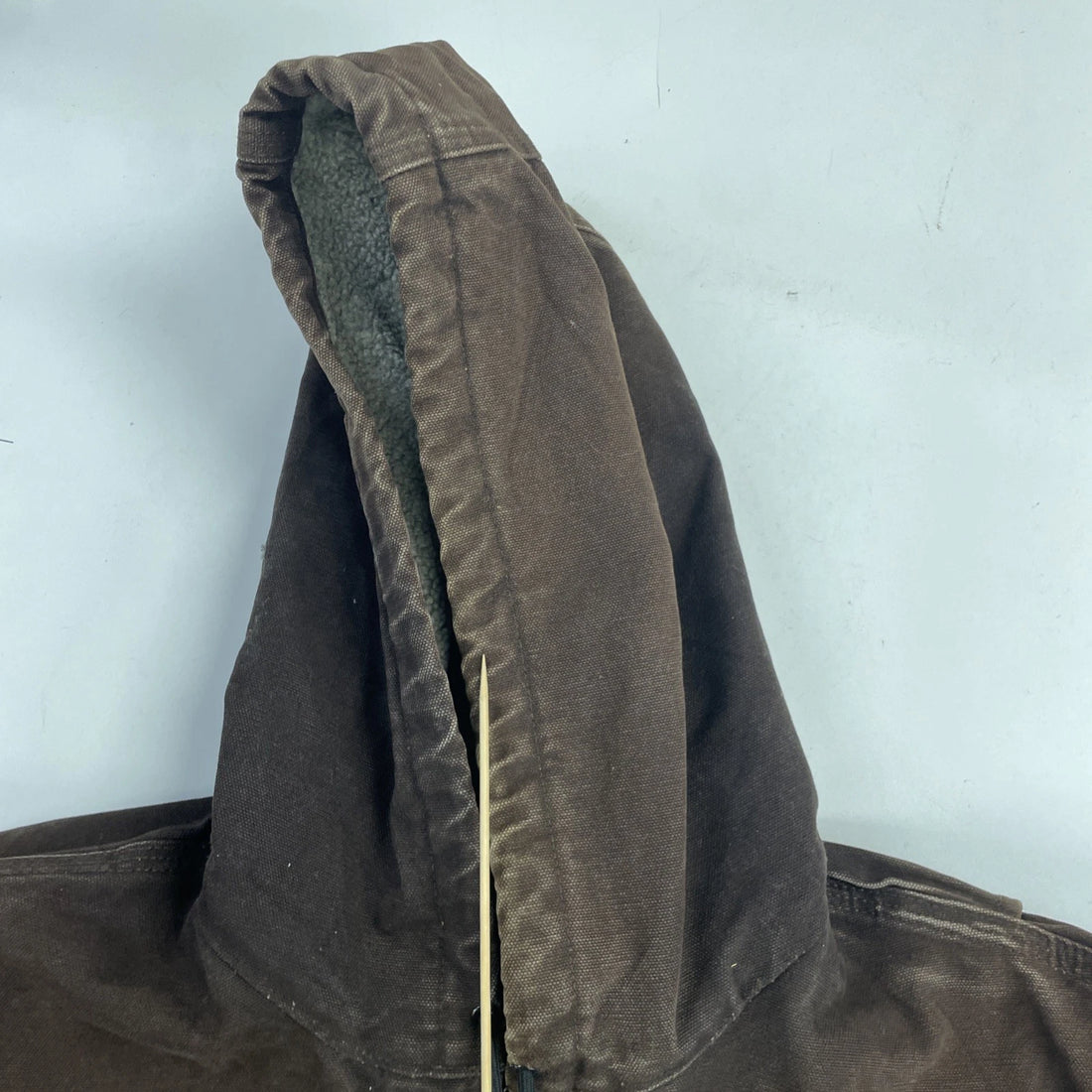 Carhartt Canvas Work Jacket Size Large Hooded J141 DKB