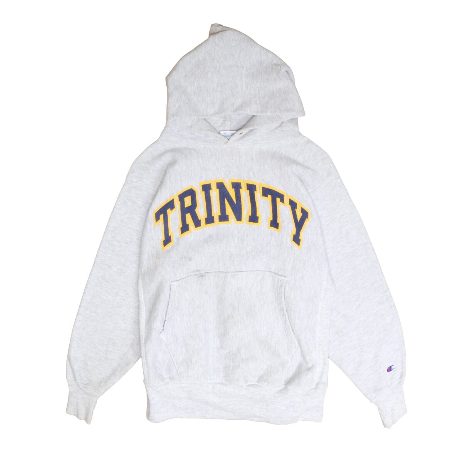 Vintage Trinity Champion Reverse Weave Hoodie Size Medium Gray 90s