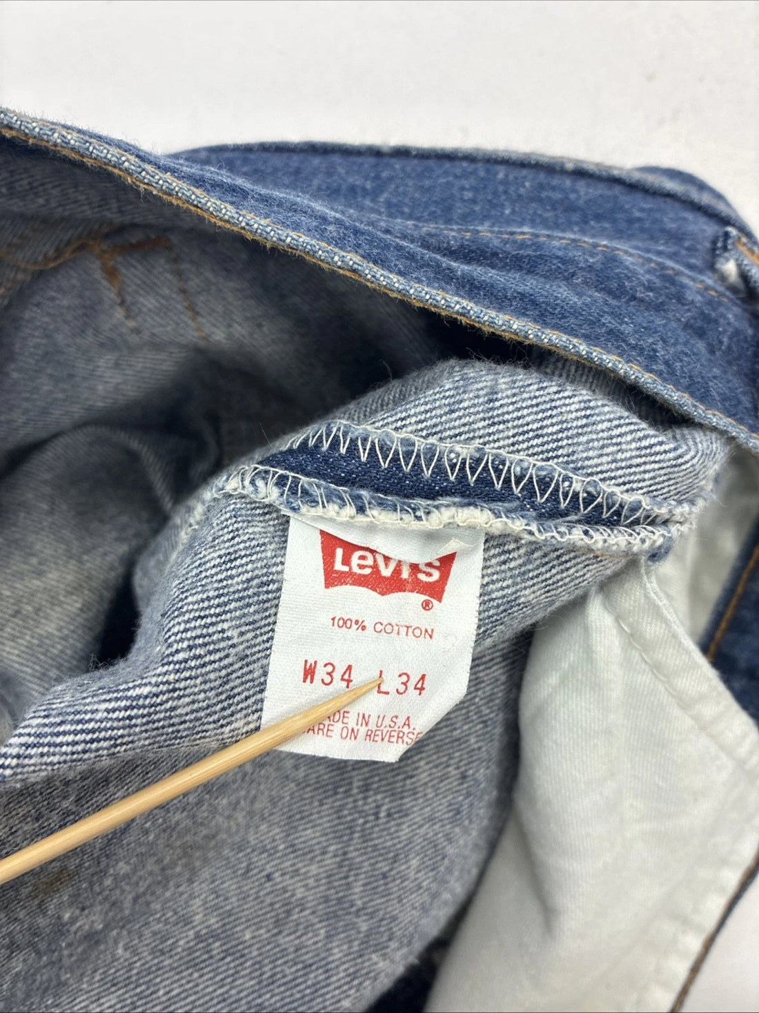 Vintage Levi Strauss & Co 501 Denim Jeans Pants 34 X 34 501-0115