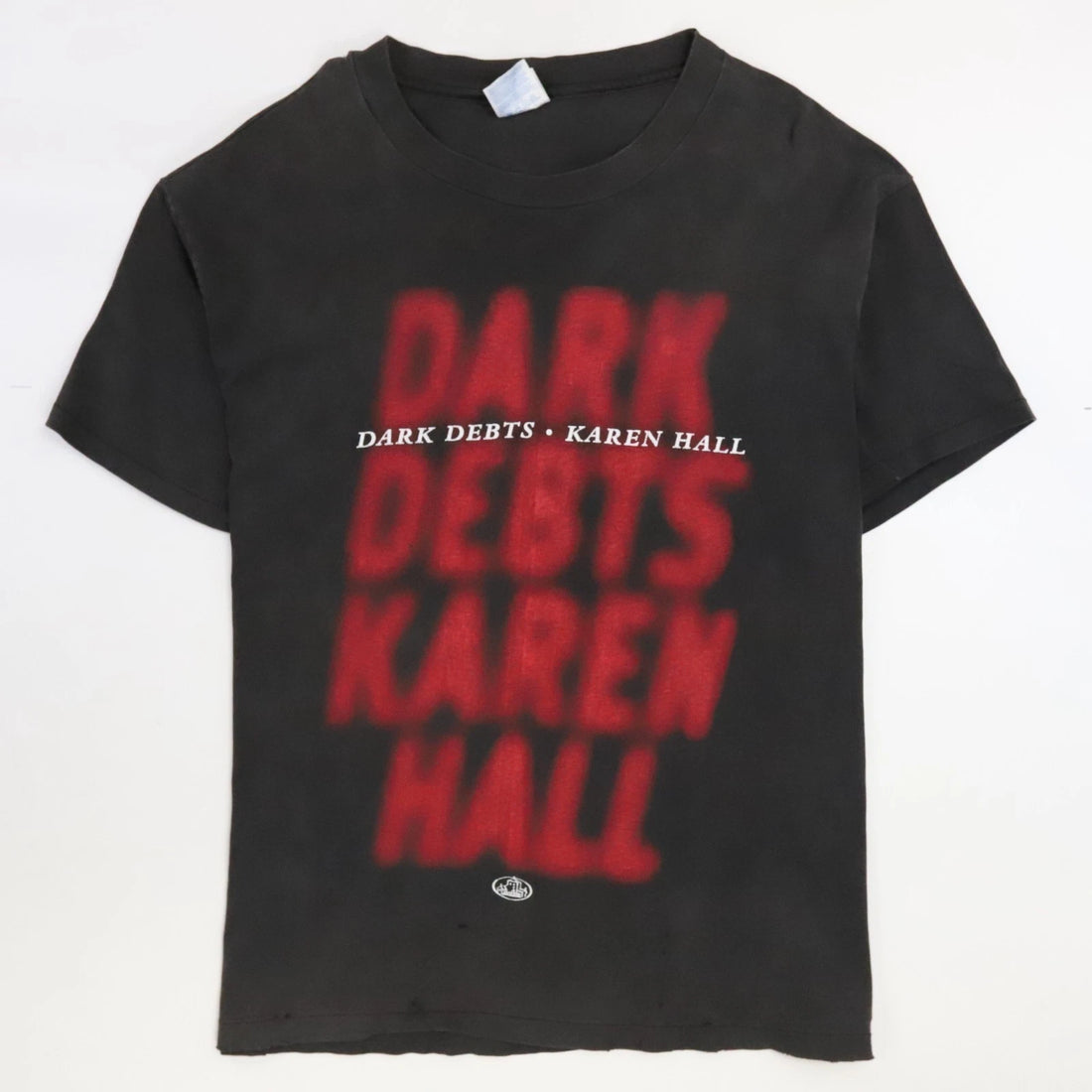 Vintage Dark Debts Karen Hall T-Shirt Size XL Book Novel Promo