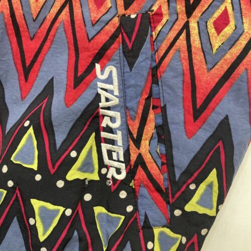 Vintage DJ Jazzy Jeff Aztec Starter Puffer Jacket Large Rap Fresh Prince