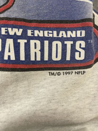 Vintage Packers Patriots Super Bowl XXXI T-Shirt Size XL Gray 1997 90s NFL