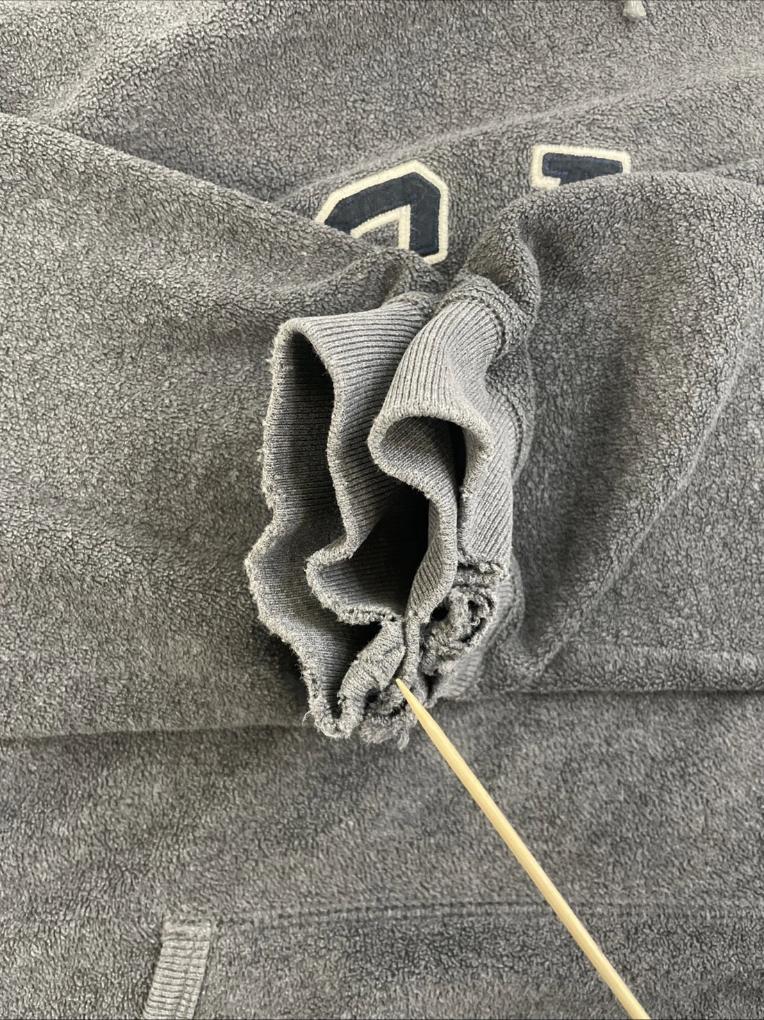 Gap Fleece Sweatshirt Hoodie Size XL Gray