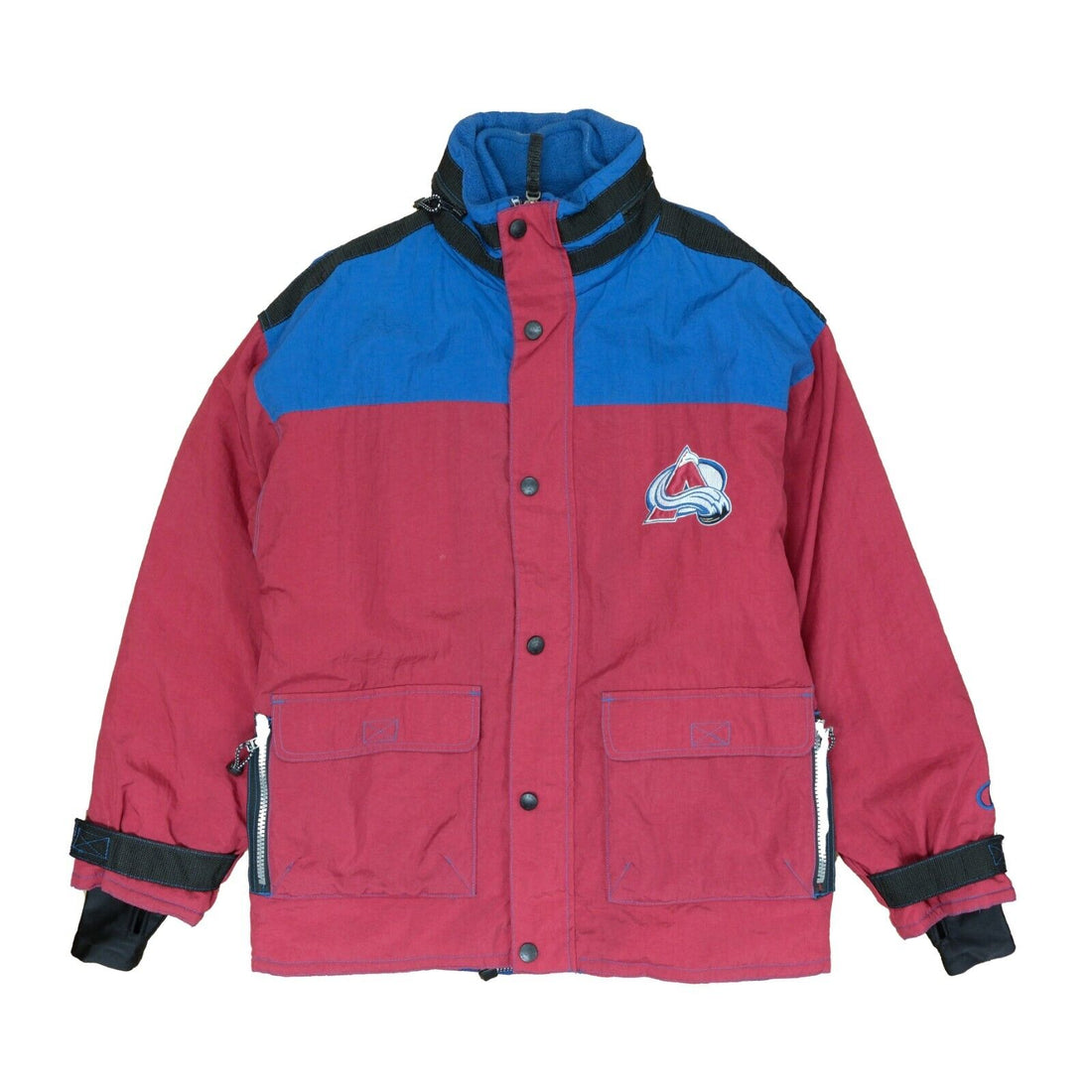 Vintage Colorado Avalanche Champion Puffer Jacket Size Large NHL