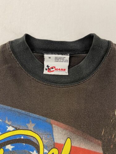 Vintage Dale Jarrett NASCAR All Over Print Racing T-Shirt Size Medium AOP 90s