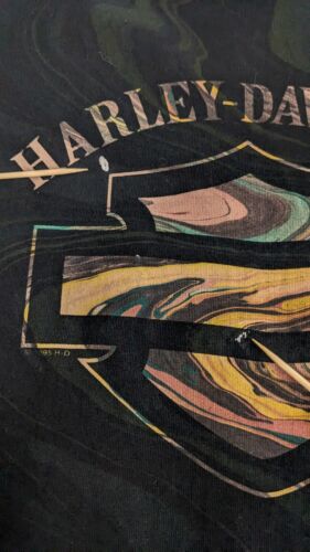 Vintage Harley Davidson Motorcycles Lacrosse Tie Dye T-Shirt Size XL 1995 90s