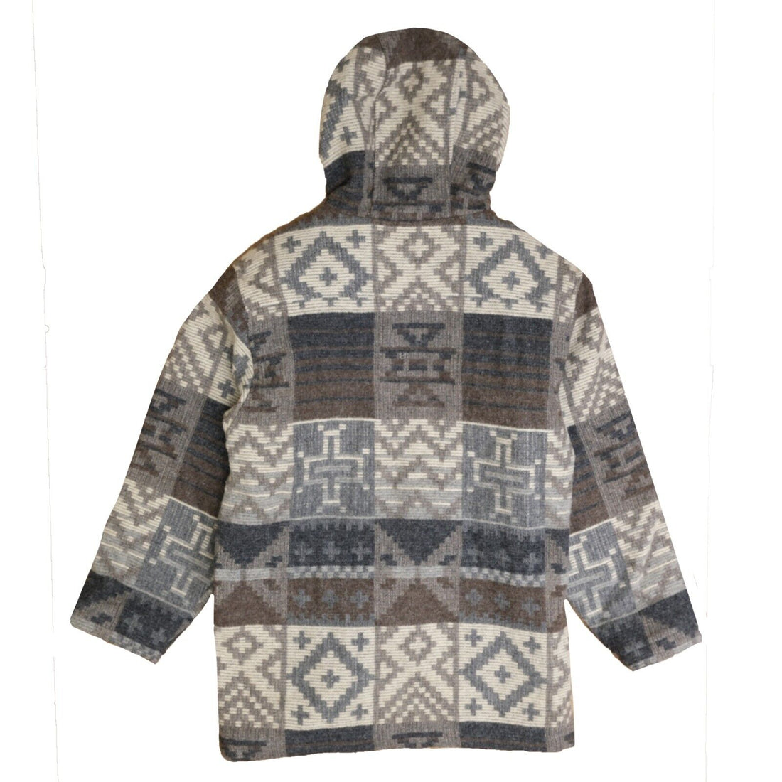 Vintage Woolrich Wool Parka Coat Jacket Size Medium Hooded Aztec