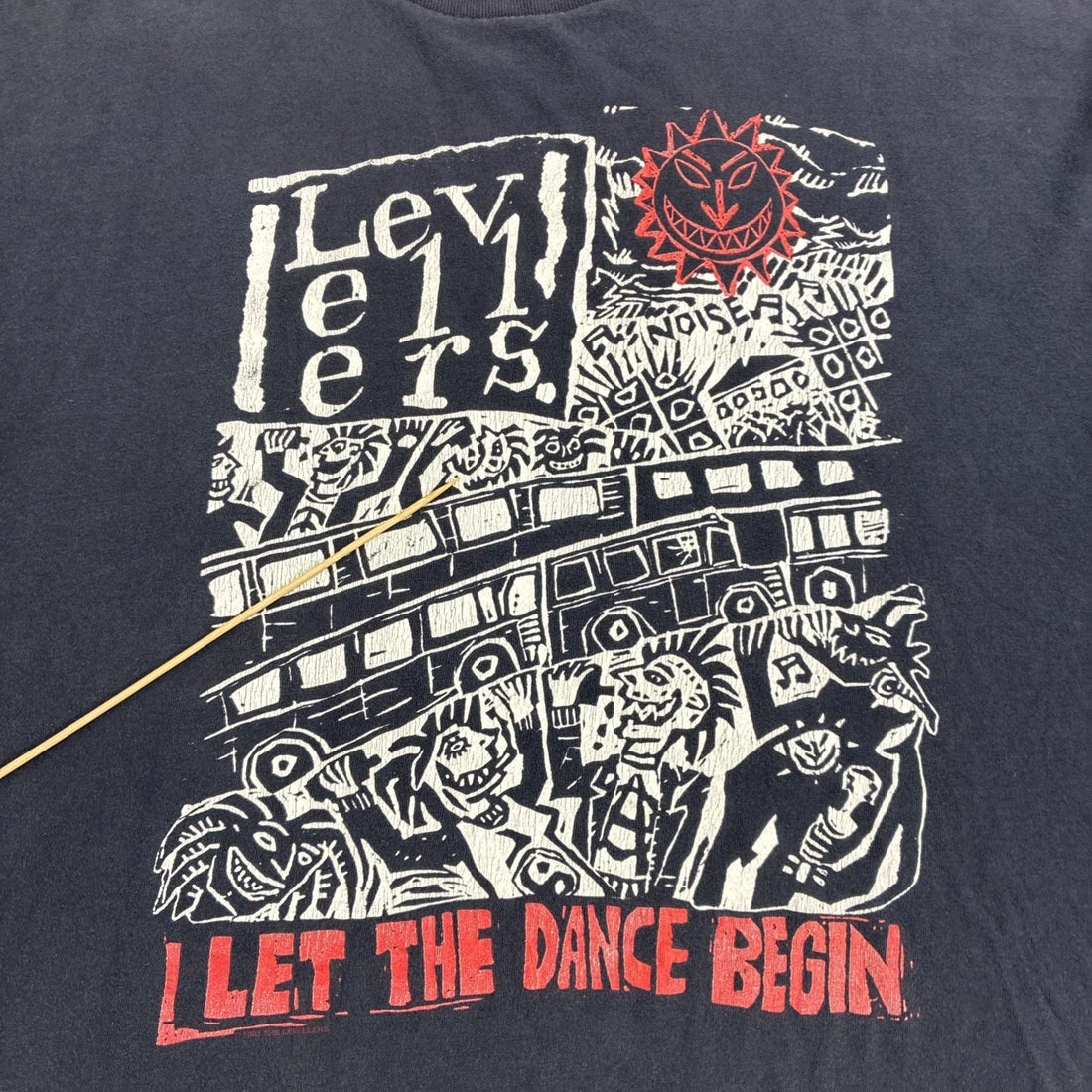 Vintage Levellers Brockum Band T-Shirt Size XL 1993 90s