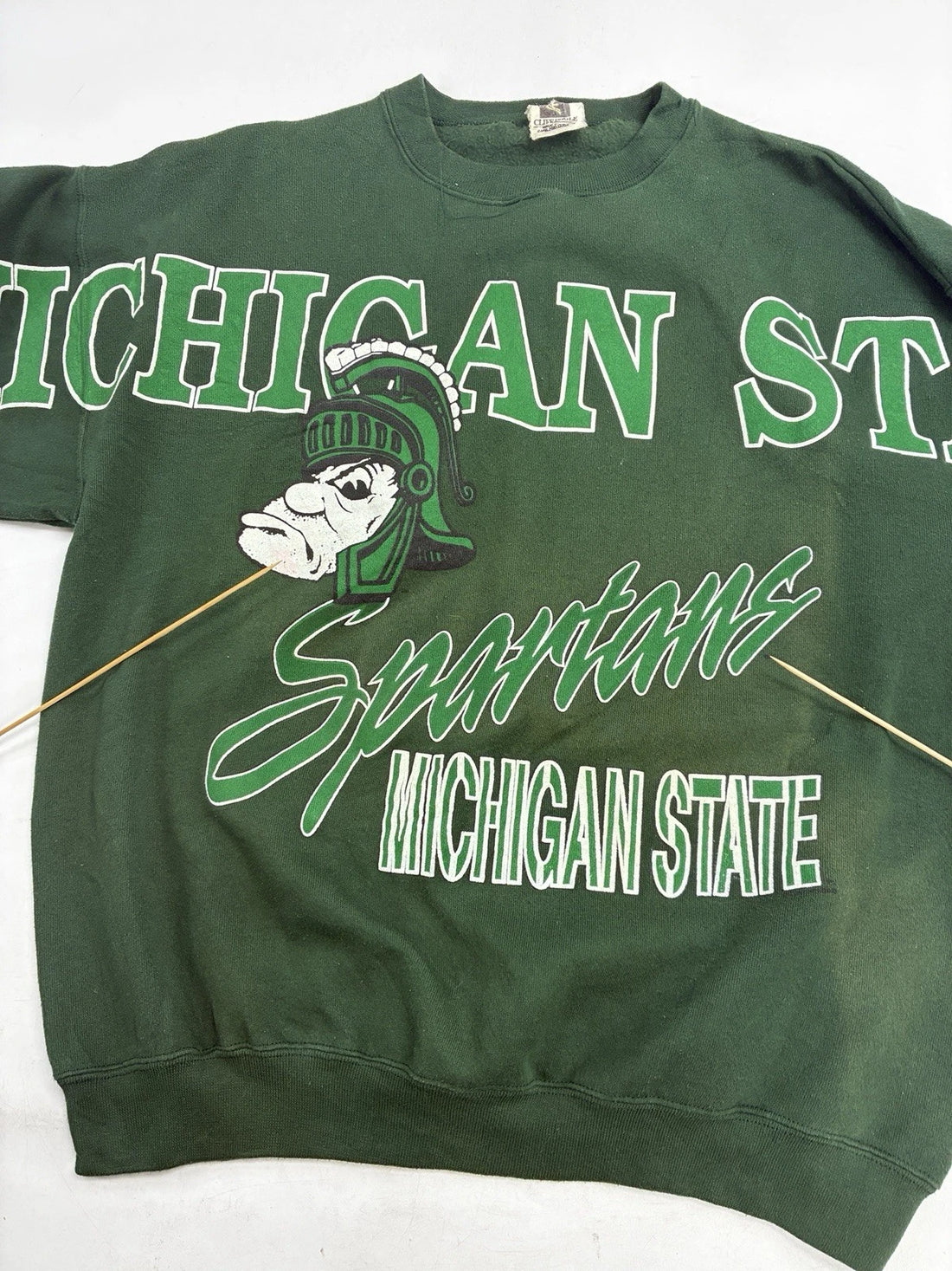 Vintage Michigan State Spartans Spell Out Crewneck Sweatshirt Size XL NCAA