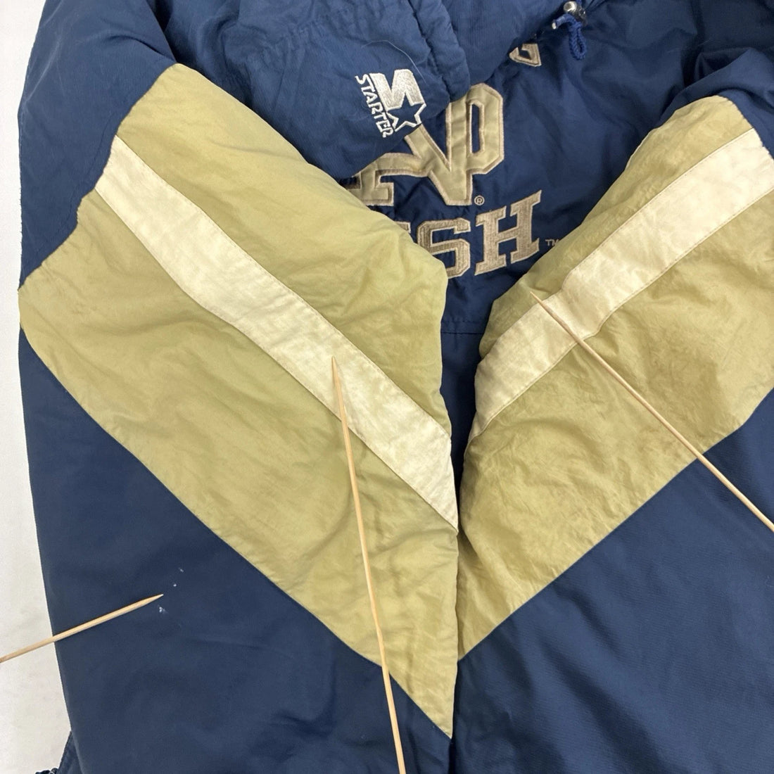 Notre Dame Fighting Irish Starter Puffer Jacket Size XL Vintage 90s NCAA