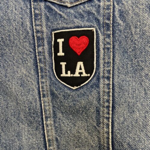 Vintage Wrangler Los Angeles California Budweiser Sherpa Denim Jacket 38R Patch