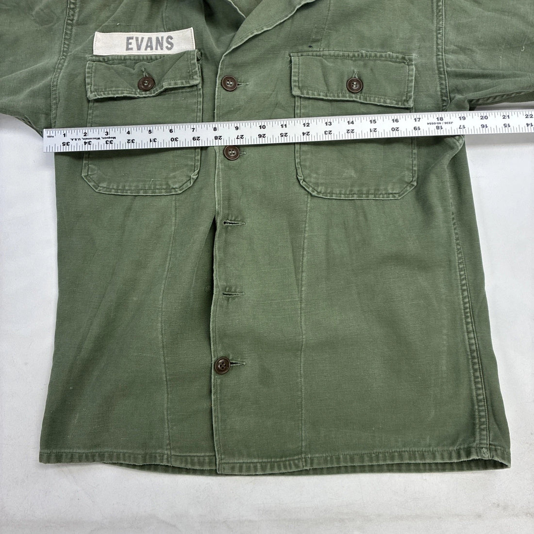 Vintage Army Field Button Up Shirt Size Medium