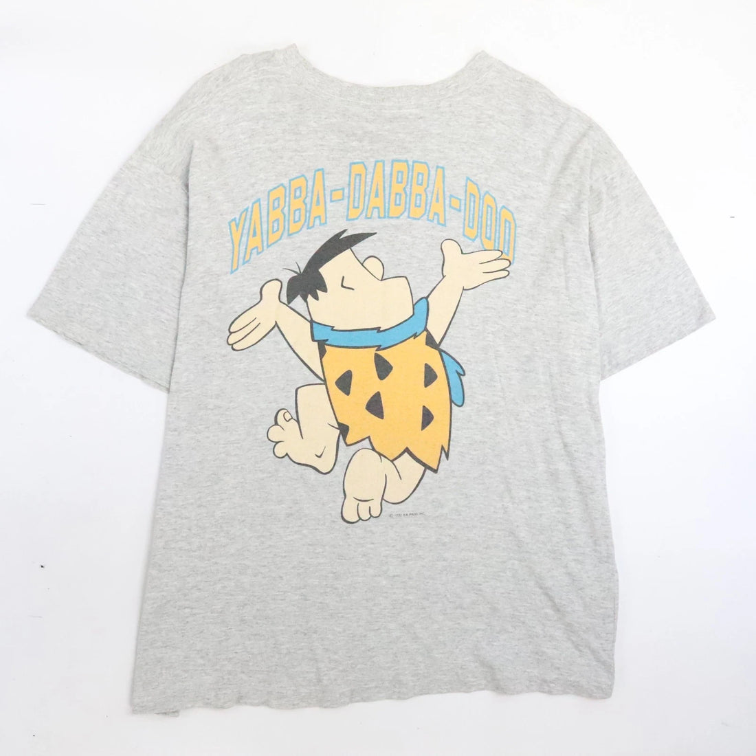 Vintage Fred Flinstone Paramount Parks T-Shirt Size XL Double Sided 1994 90s