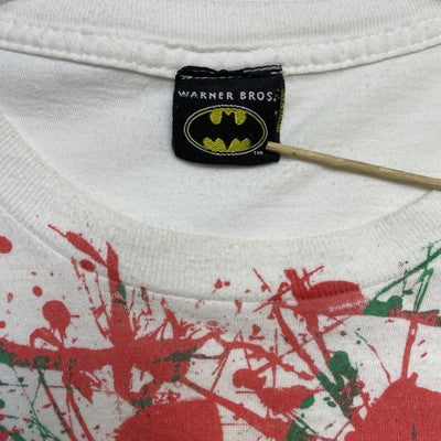 Vintage The Joker T-Shirt Size Large White DC Comics Batman