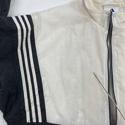 Vintage Adidas Windbreaker Light Jacket Size Large White