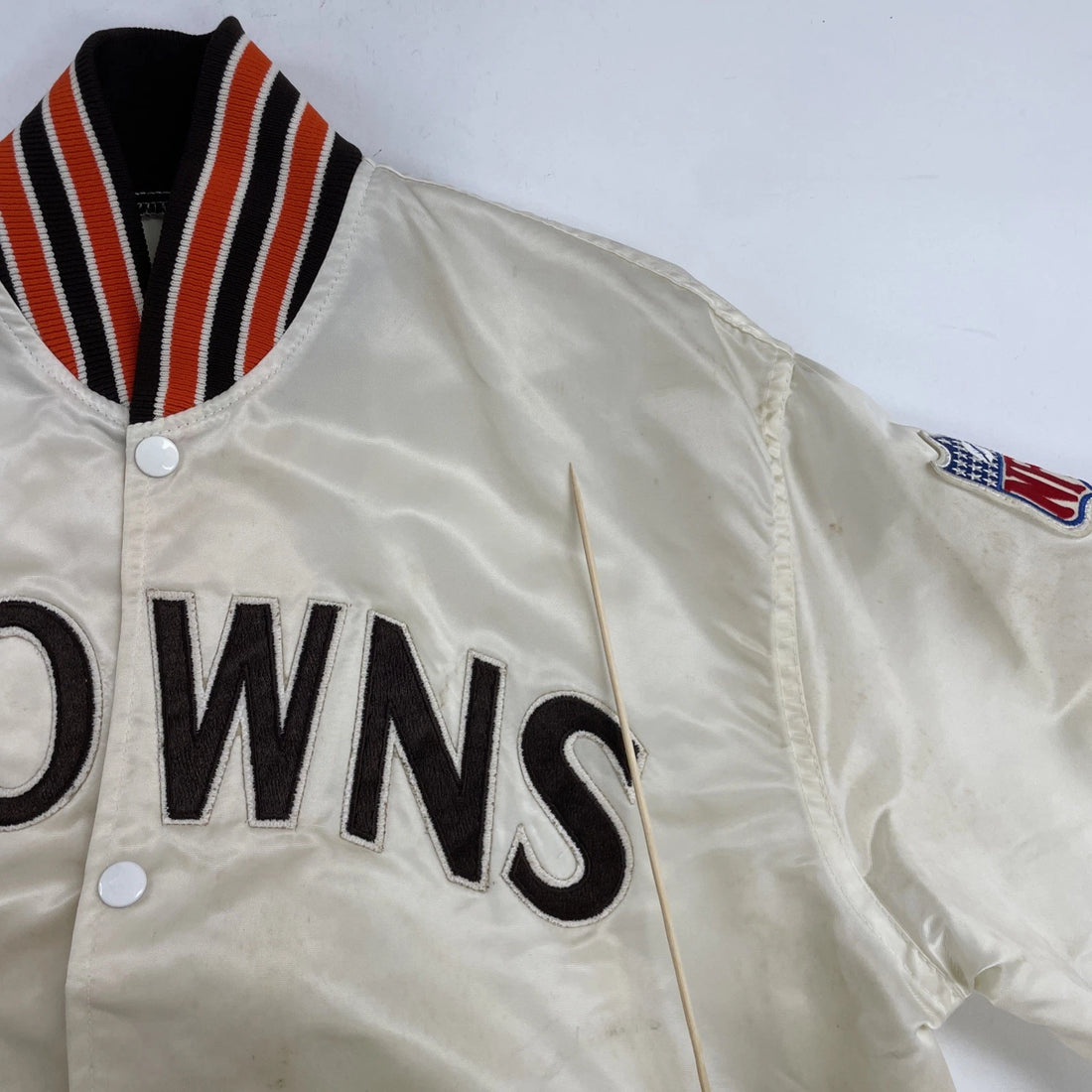 Vintage Cleveland Browns Starter Satin Bomber Jacket Size Large NFL