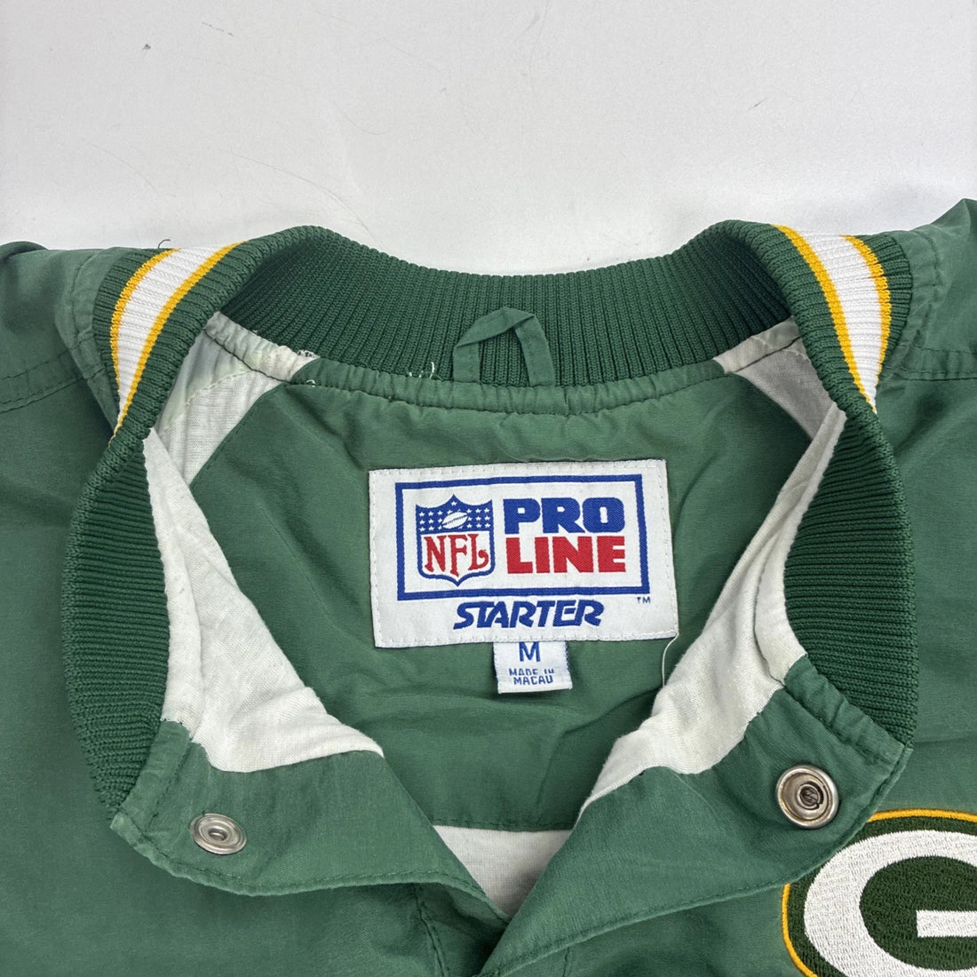 Vintage Green Bay Packers Starter Pullover Windbreaker Jacket Medium NFL