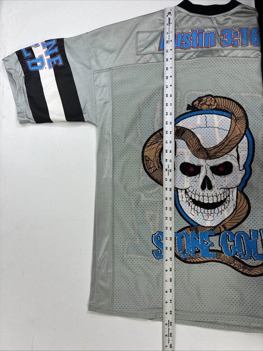Vintage Stone Cold Bad To The Bonz Wrestling Jersey Size XL WWF WWE