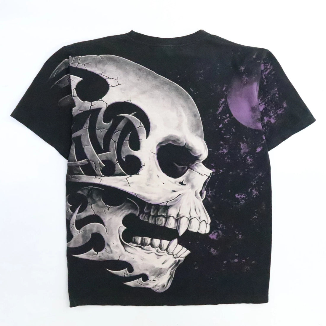 Vintage Skull T-Shirt Size XL All Over Print