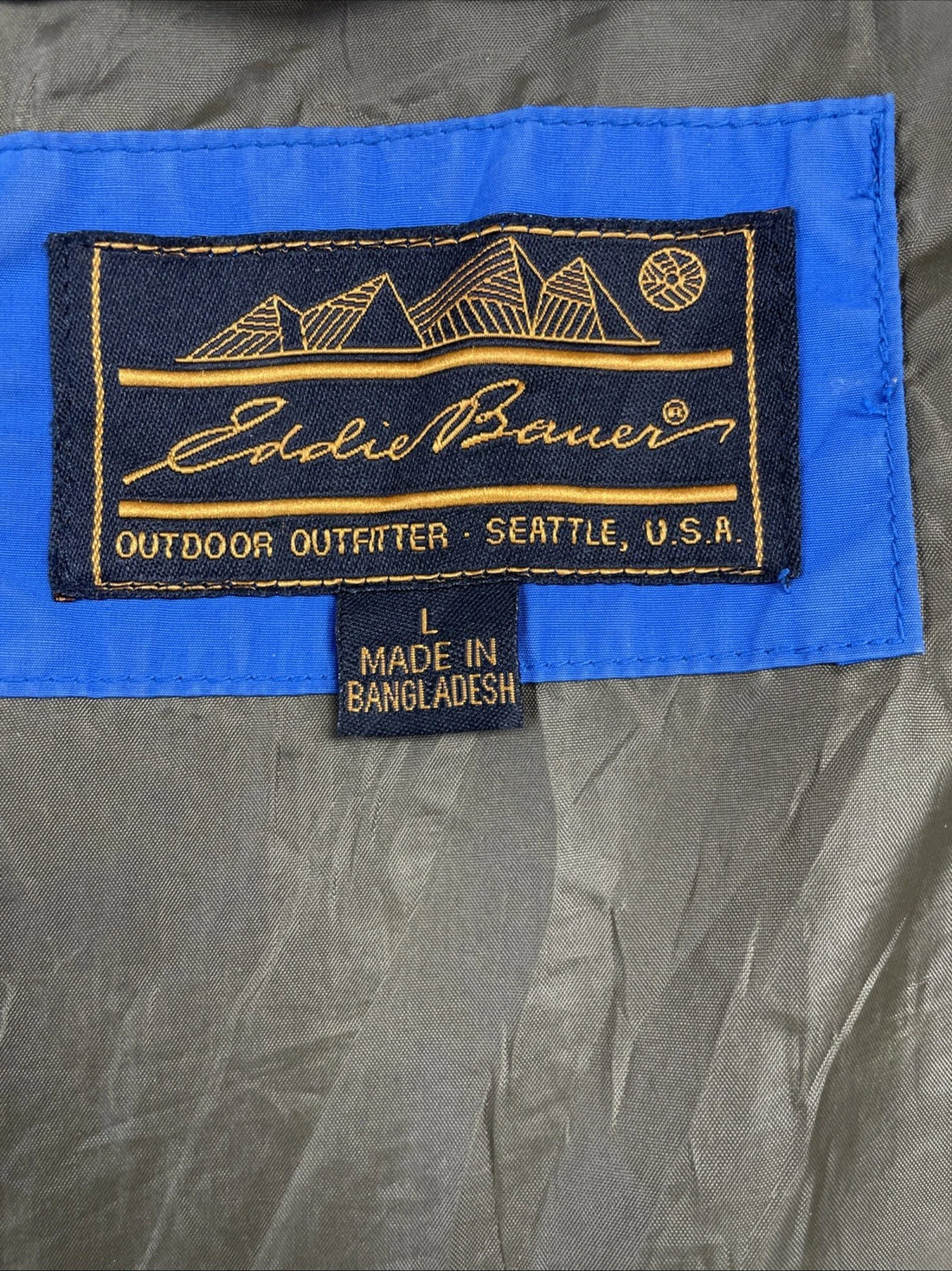 Vintage Eddie Bauer Field Light Jacket Size Large Blue