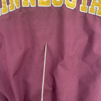 Minnesota Golden Gophers Nike Pullover Windbreaker Light Jacket Size Large NCAA