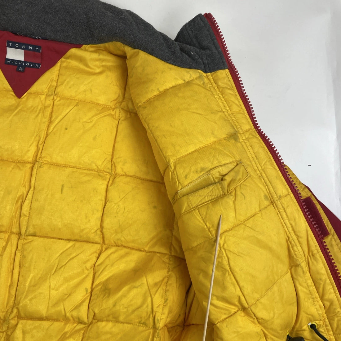 Vintage Tommy Hilfiger Parka Coat Jacket Size Large Insulated