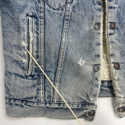 Vintage Levi's Sherpa Lined Denim Trucker Jacket Size 40L