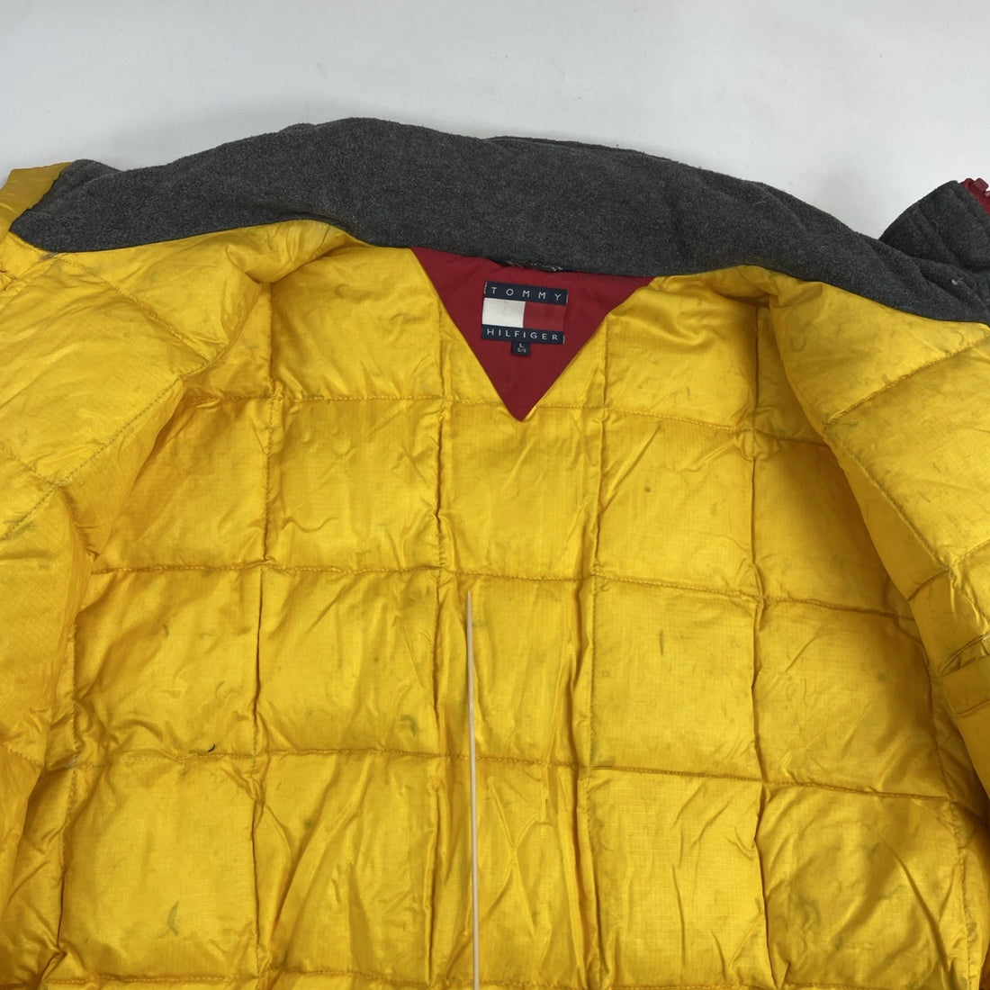Vintage Tommy Hilfiger Parka Coat Jacket Size Large Insulated